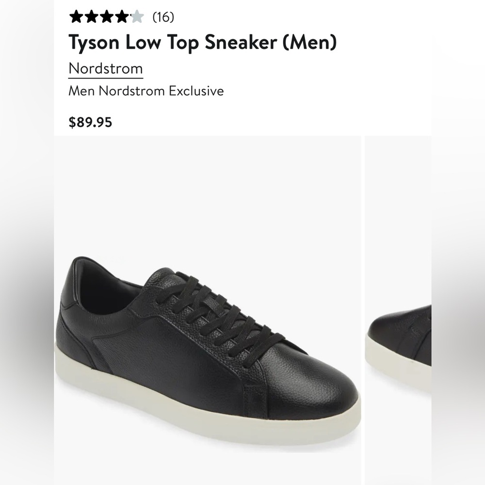 Nordstrom Black Sneakers